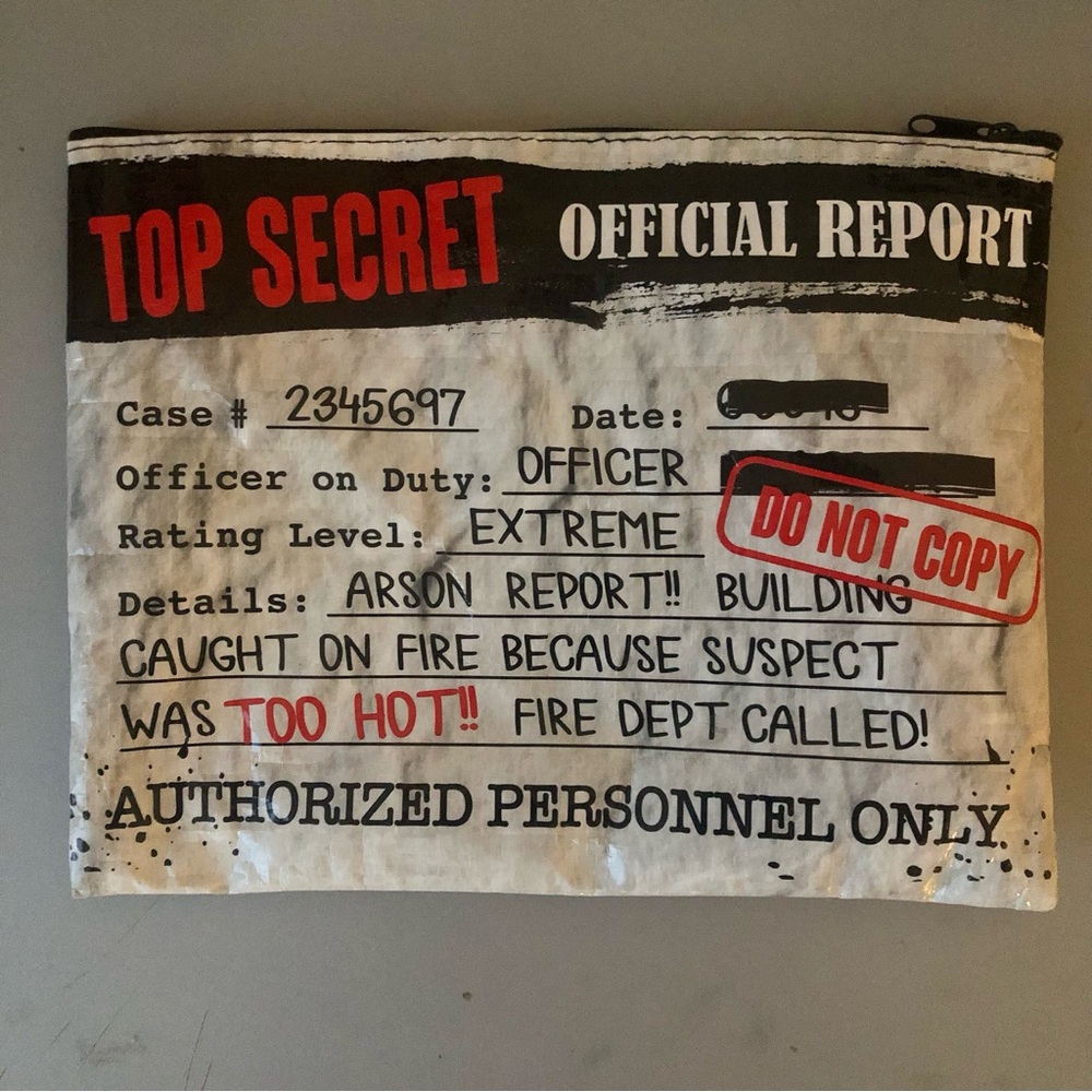 Greenbrier top secret makeup cosmetic bag